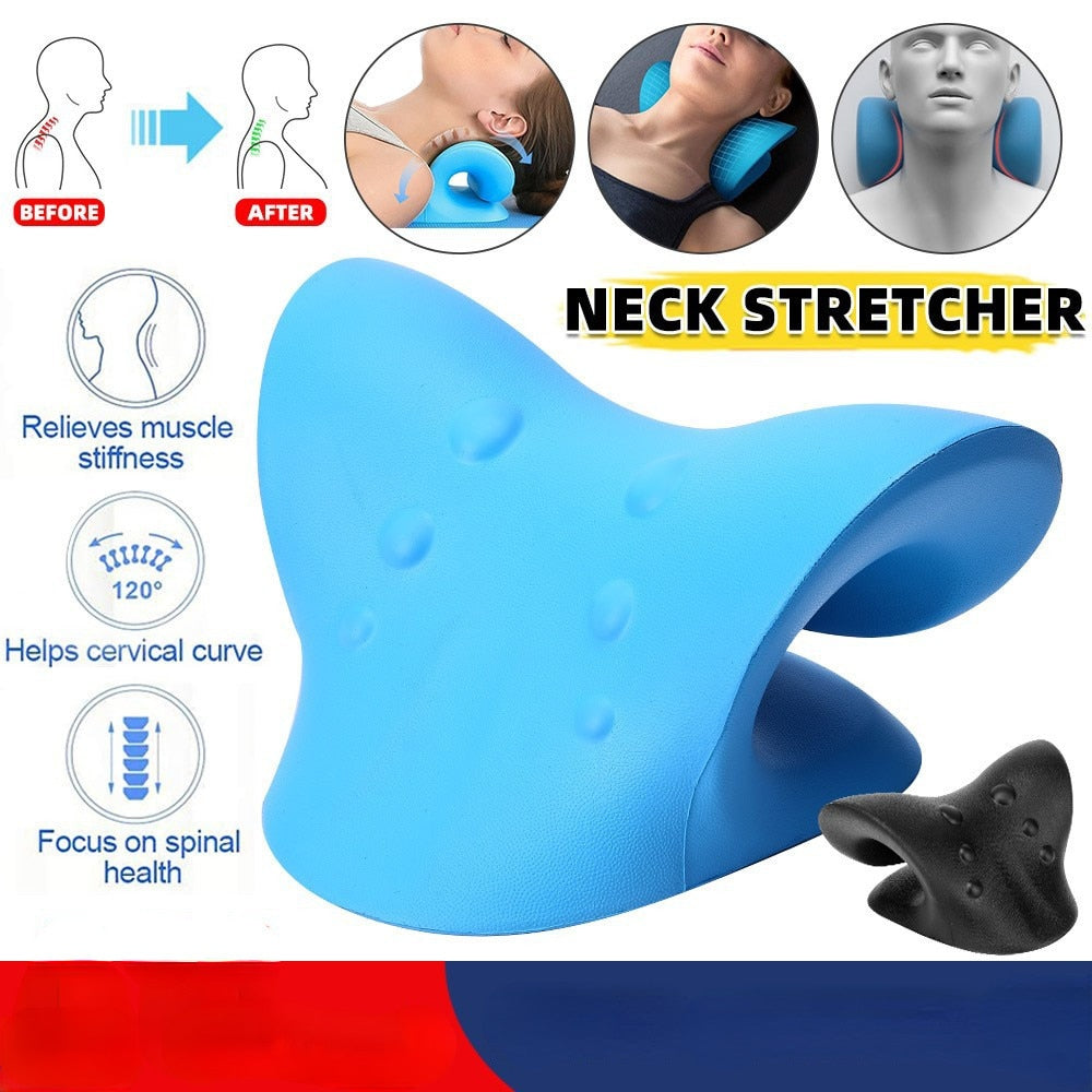 Neck and Shoulder Stretcher Massage Pillow