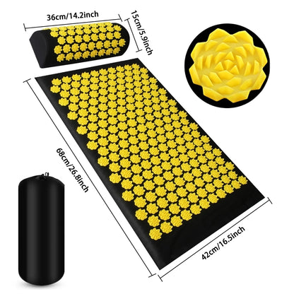 Shiatsu Acupressure Pain Relief Mat & Cushion