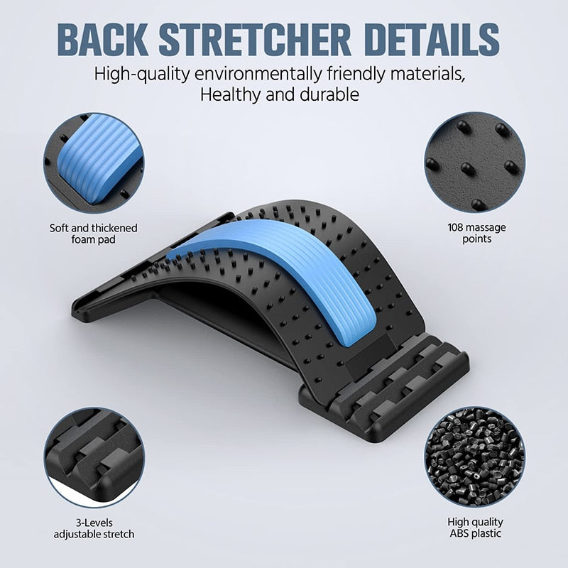 Back Stretcher Multi-Level Adjustable Massager