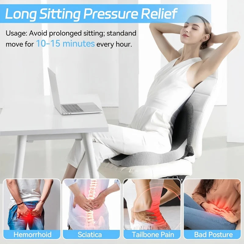 One-piece Lumbar Support Seat Cushion