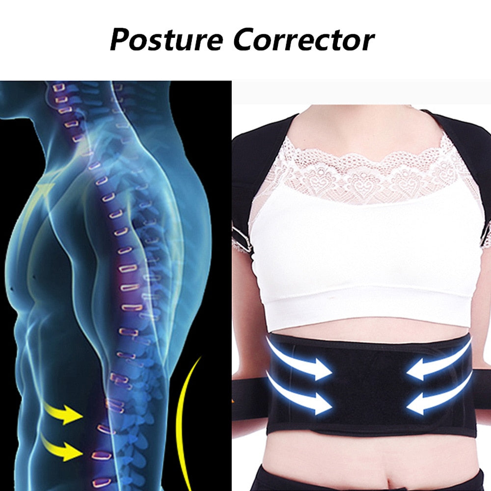 Adjustable Back Brace Unisex Shoulder Posture Corrector