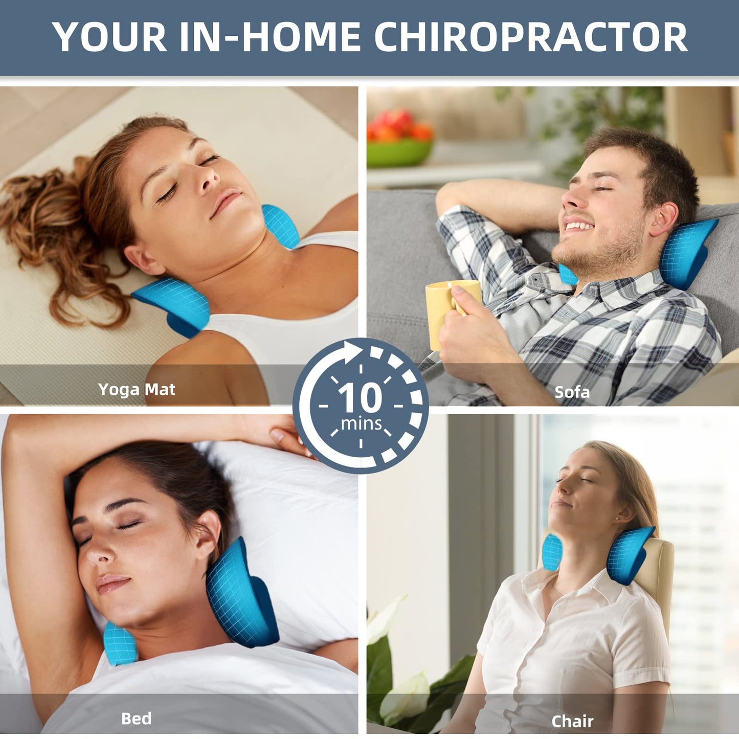 Neck and Shoulder Stretcher Massage Pillow