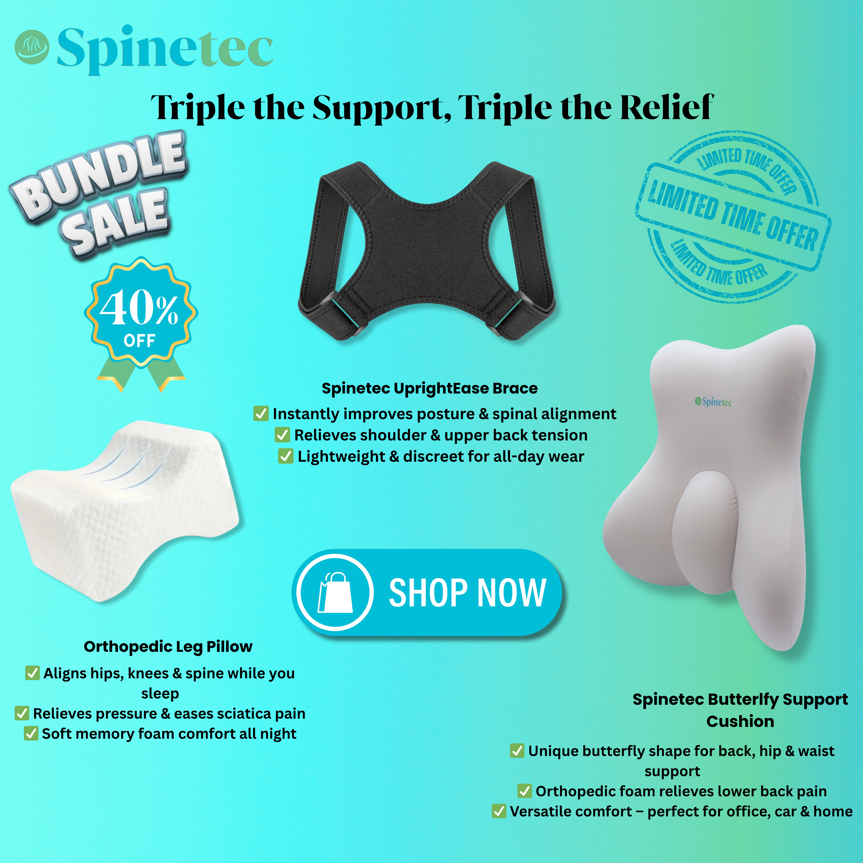  Spinetec Triple Relief Bundle 