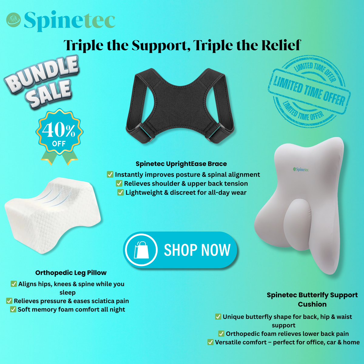  Spinetec Triple Relief Bundle 