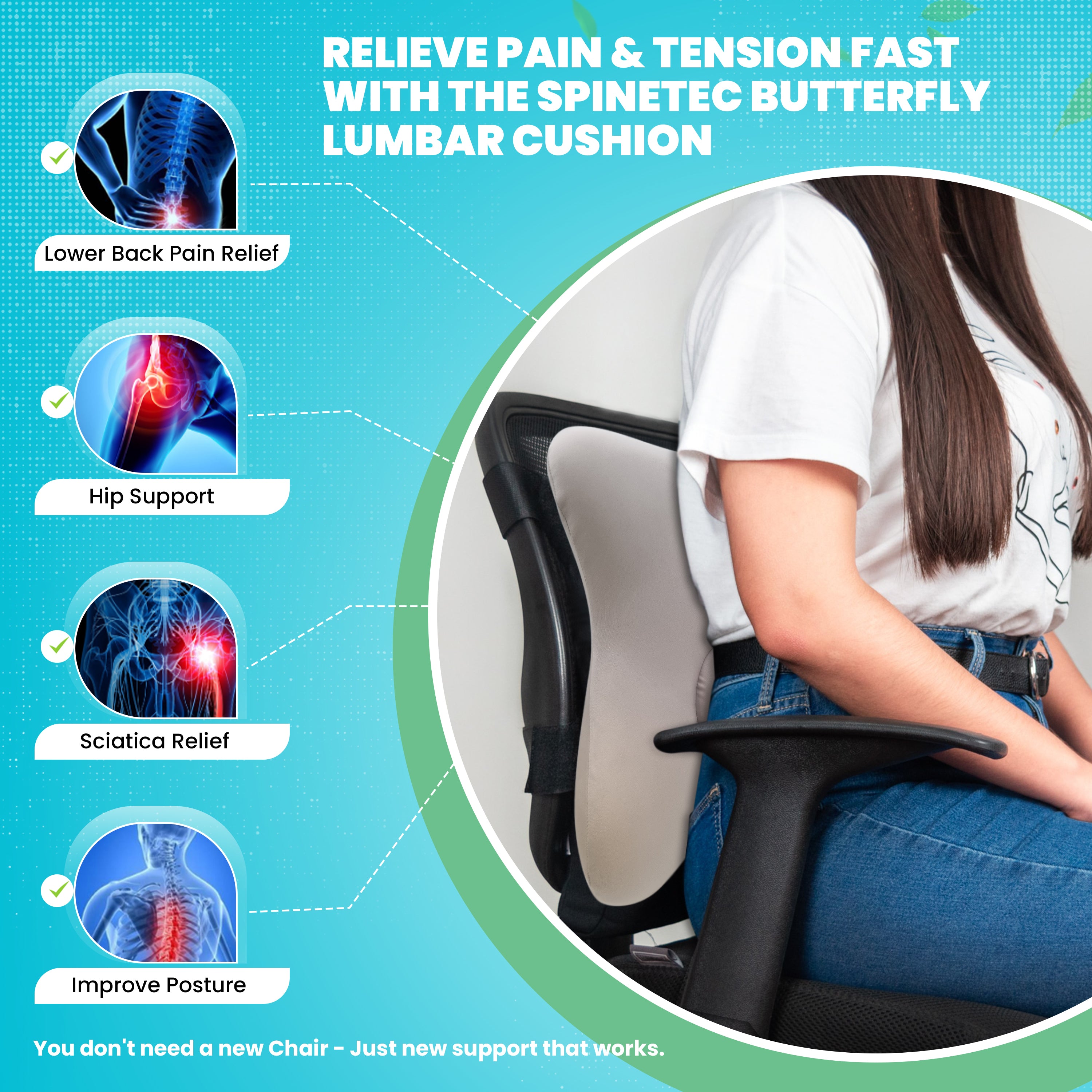 Spinetec Butterfly Support Cushion