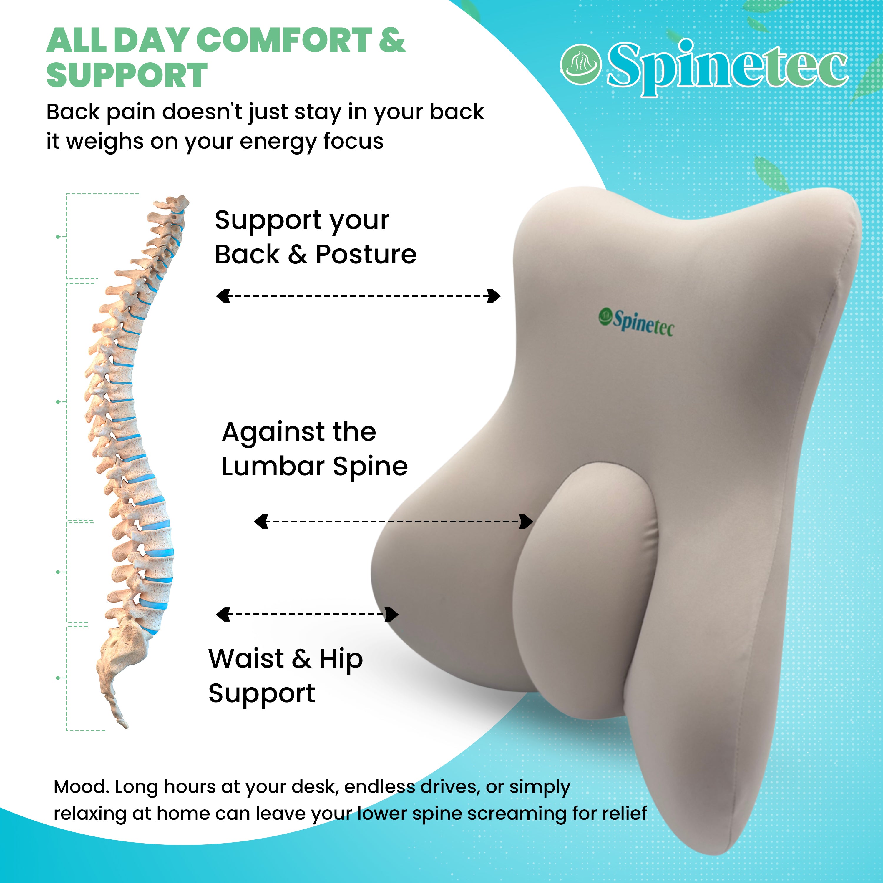 Spinetec Butterfly Support Cushion