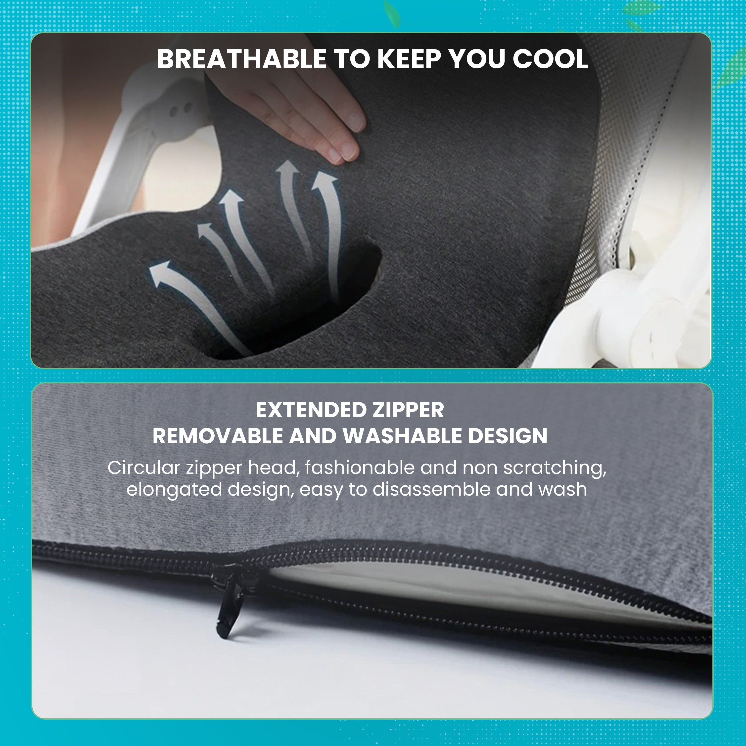 L-Shaped Lumbar Support Cushion