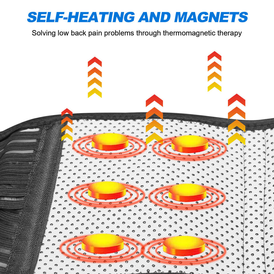 Self Heating Magnetic Back Therapy Lumbar Brace