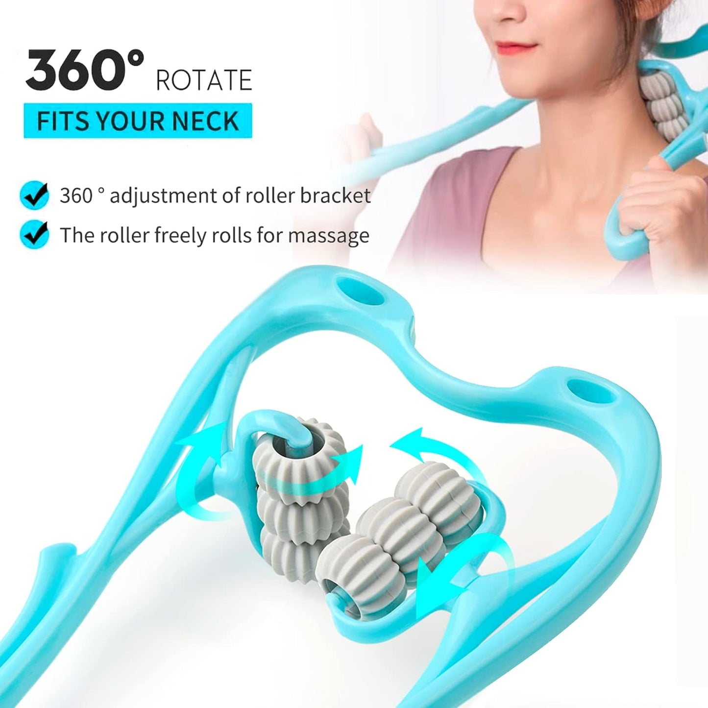 6 Roller Neck Therapy Massager