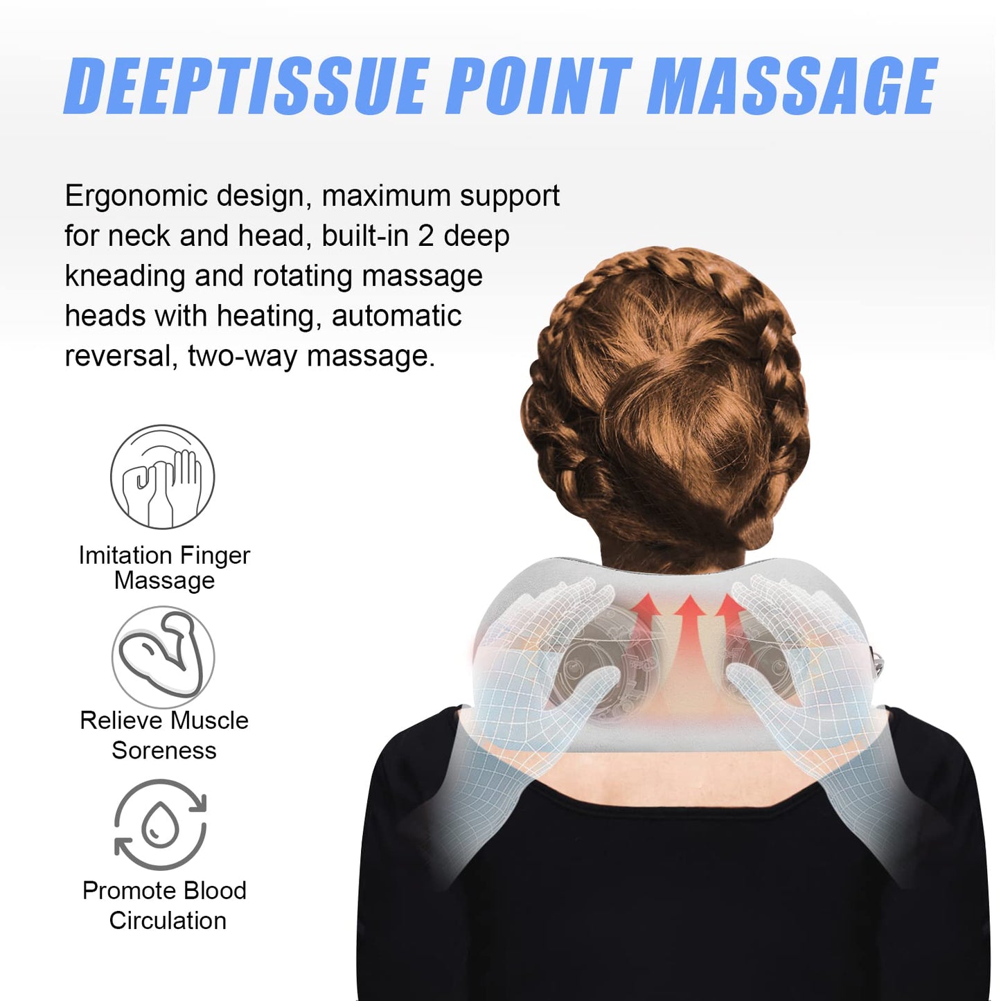 U Shaped Neck Massage Pillow