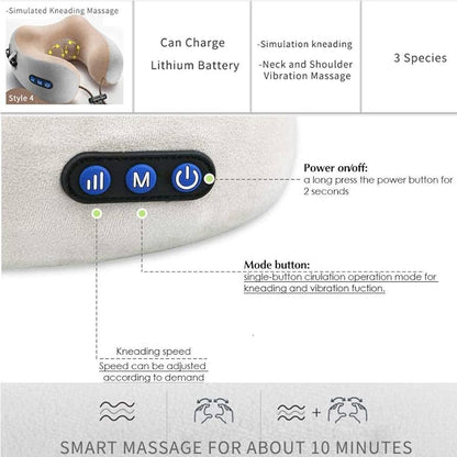 U Shaped Neck Massage Pillow